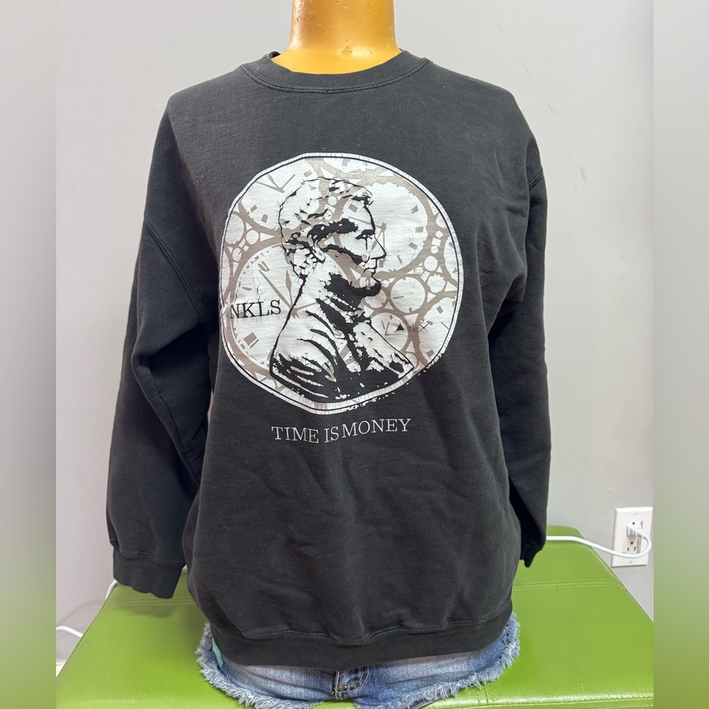 NKLS Black Graphic Men's Sweater
